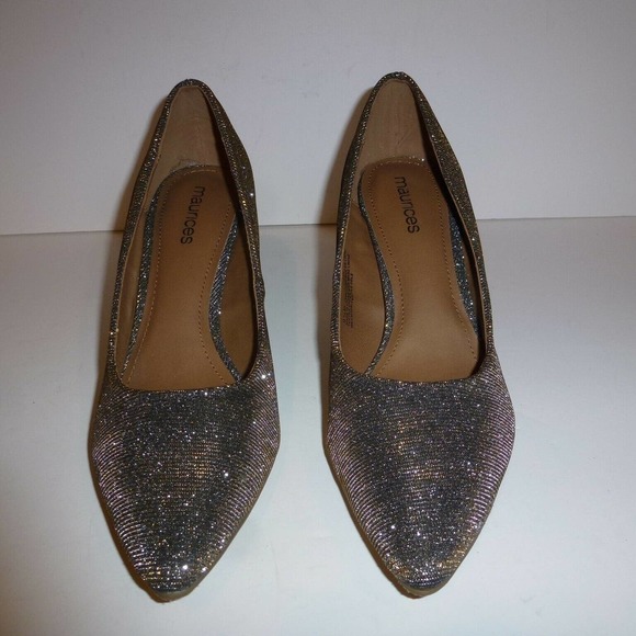MAURICES 'Lauren' Metallic  Pumps 9.5 - Picture 1 of 6